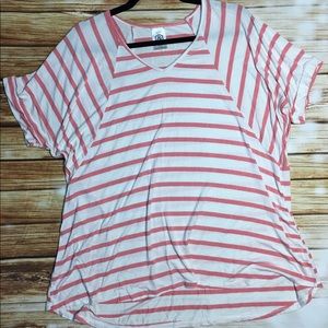 TAKE 50% OFF! Agnes & Dora Striped Love Top Blouse